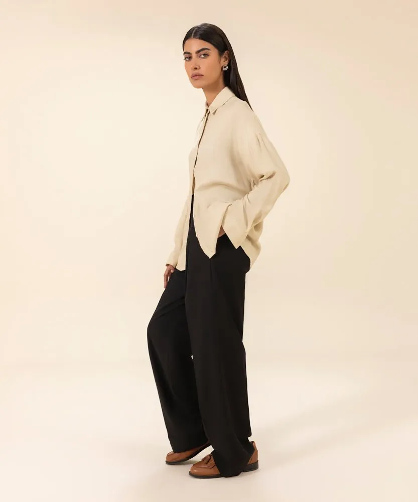Loose-Fit Button Through Shirt
