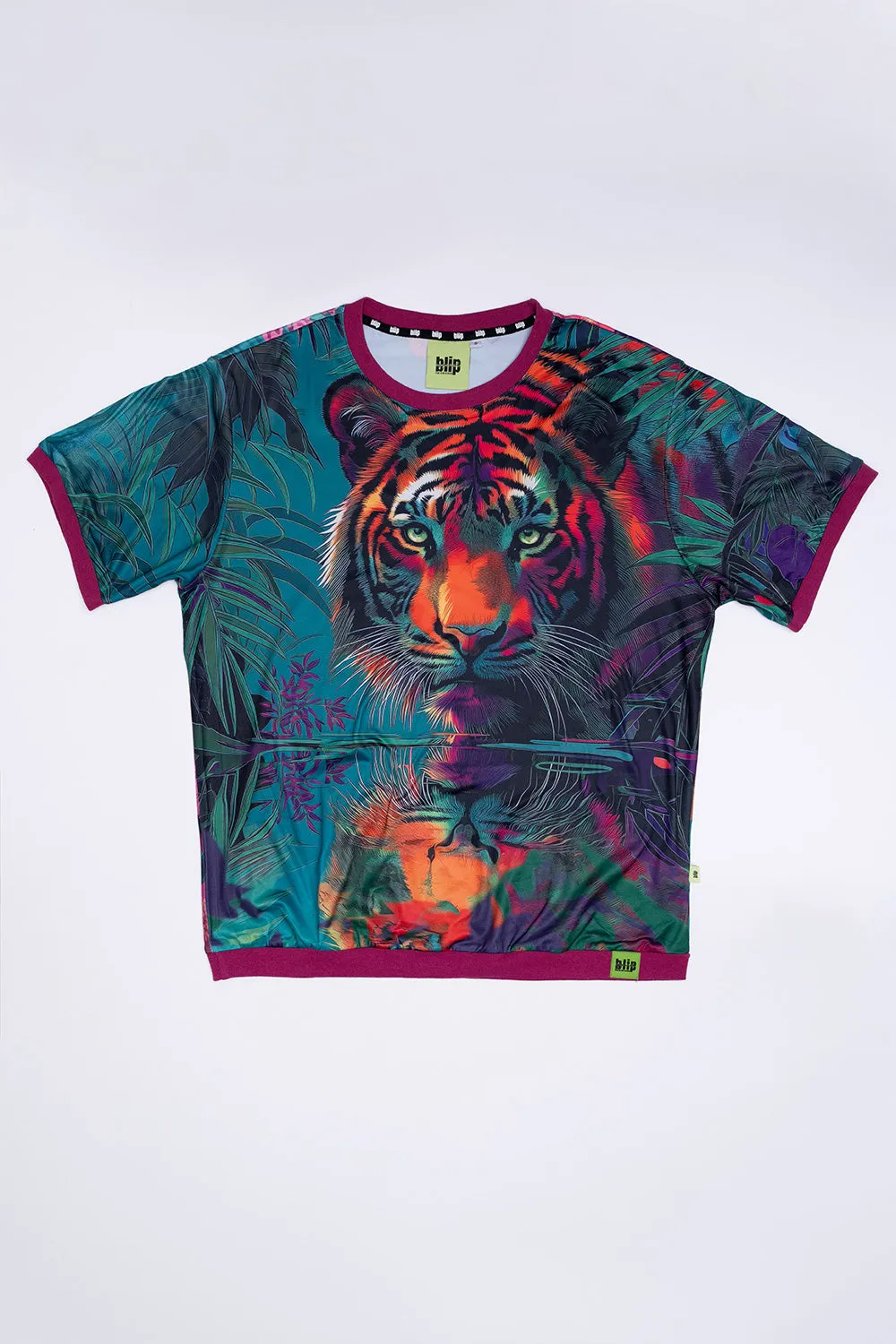 Loose-Fit Graphic Ringer Tee -  Flora & Fauna
