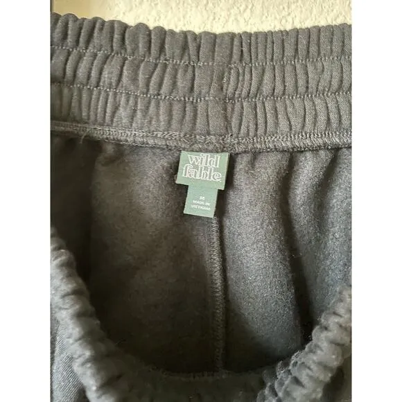 Lot Of 2 High Rise Elastic Waist Drawstring Fleece Dolphin Shorts Size M