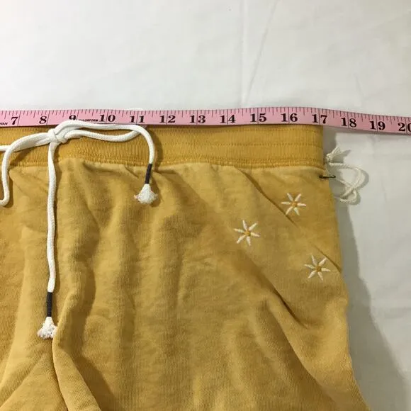 LOT OF 2 PJ SALVAGE L Red Yellow Cotton Drawstring Loungewear Shorts NWT B25