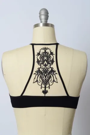 Lotus Tattoo Bralette