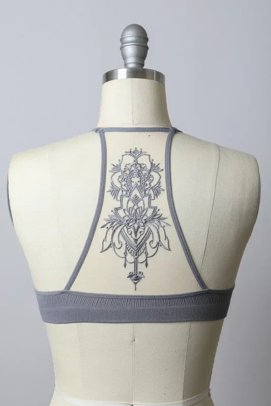 Lotus Tattoo Bralette