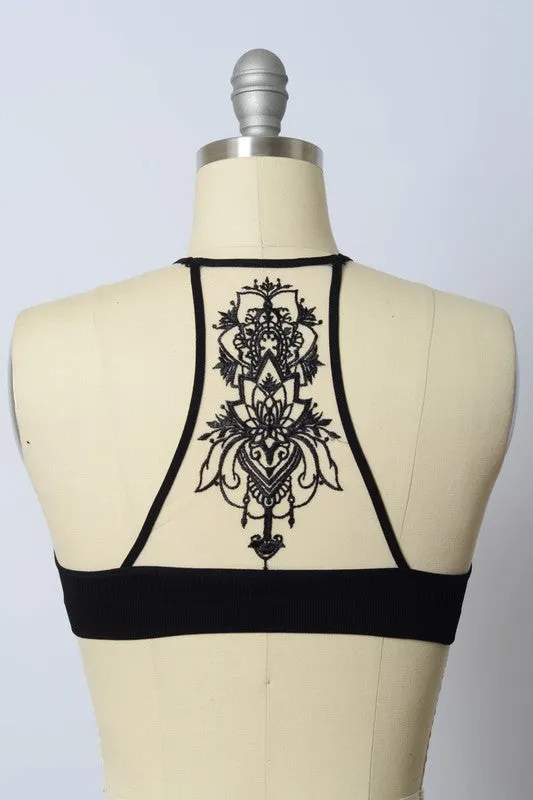 Lotus Tattoo Bralette