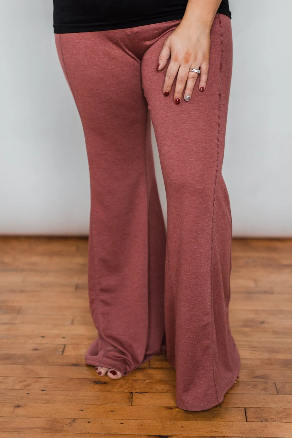Lounging Around Pants- Brick