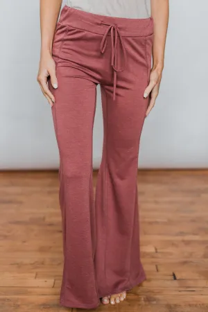 Lounging Around Pants- Brick