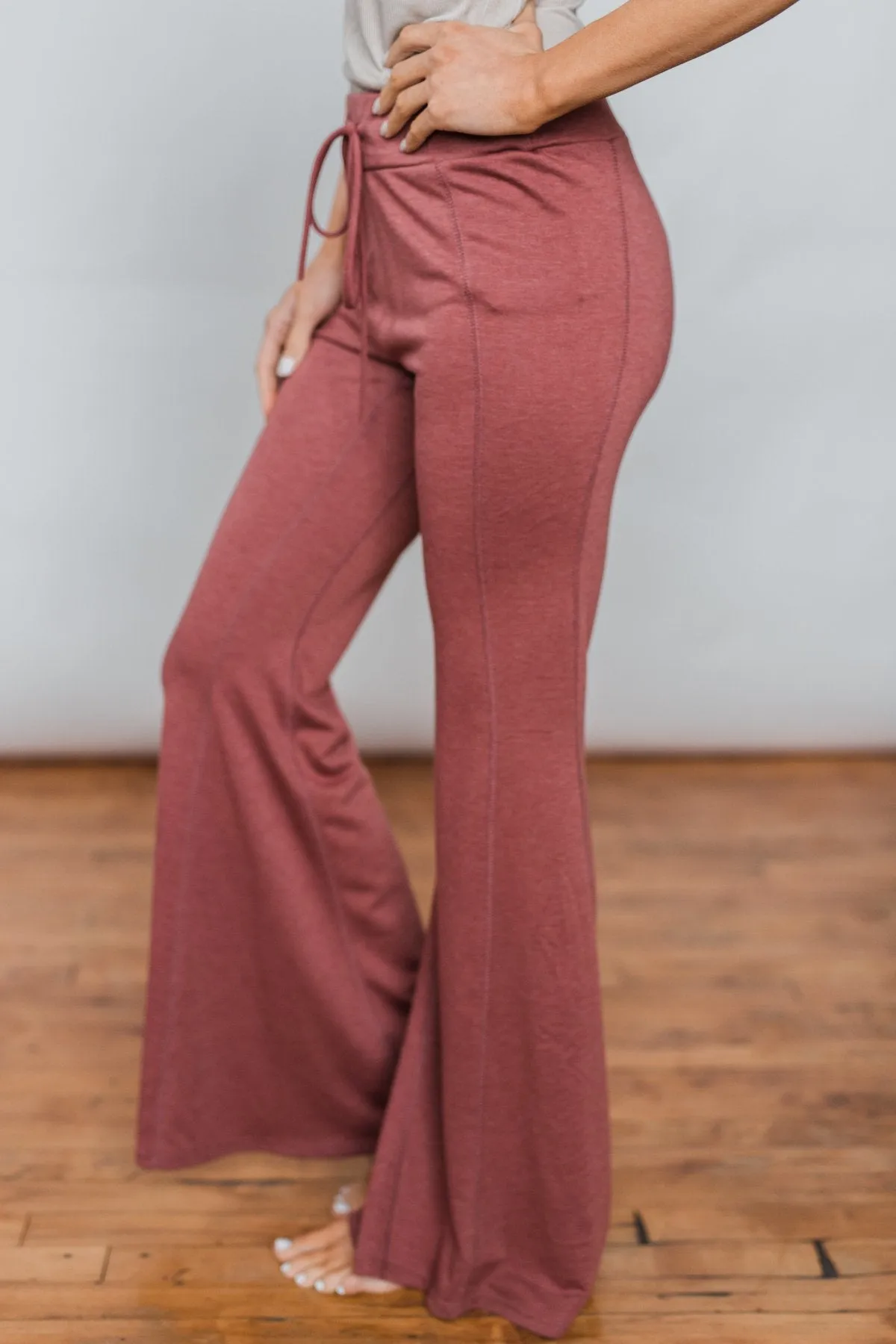 Lounging Around Pants- Brick