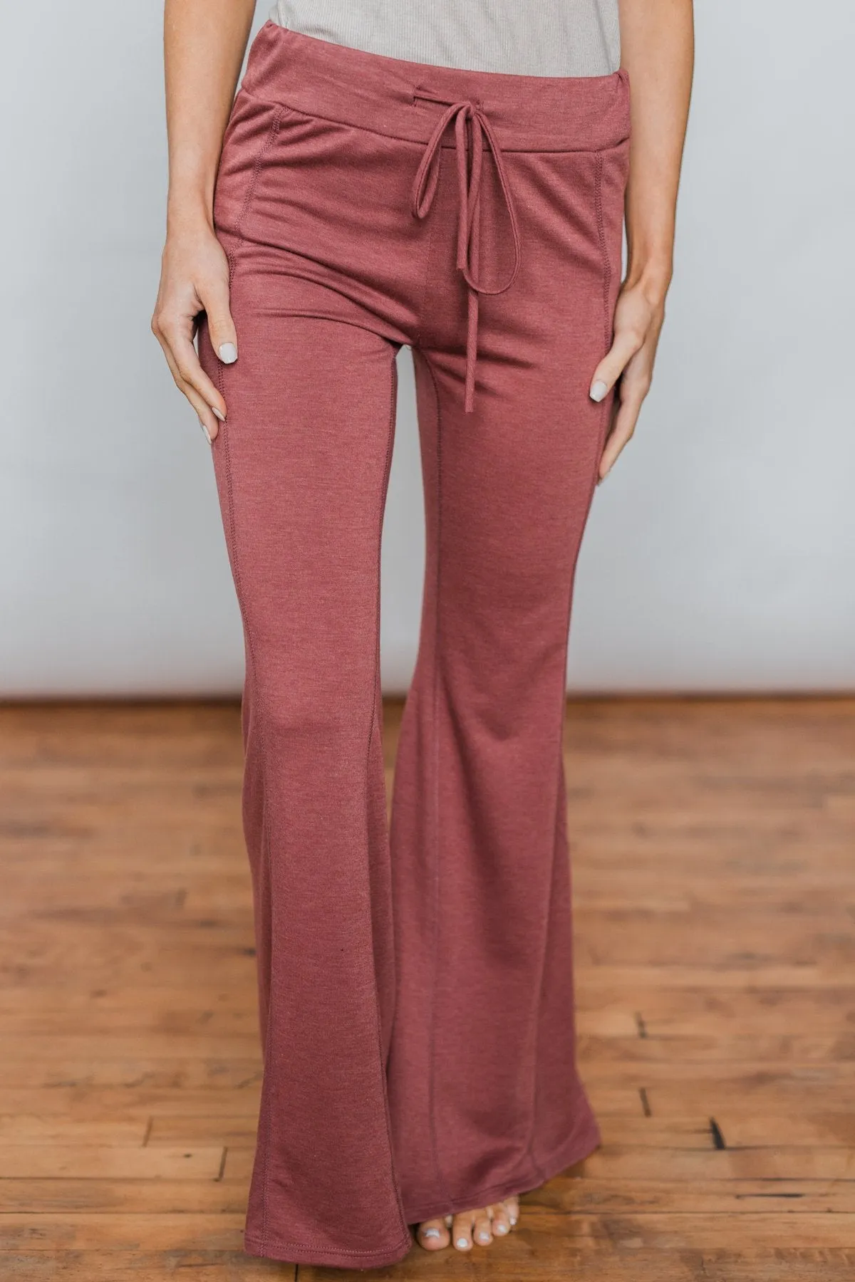 Lounging Around Pants- Brick