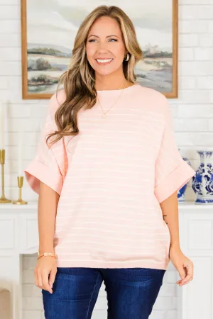 Love You, Mean It Top, Pink