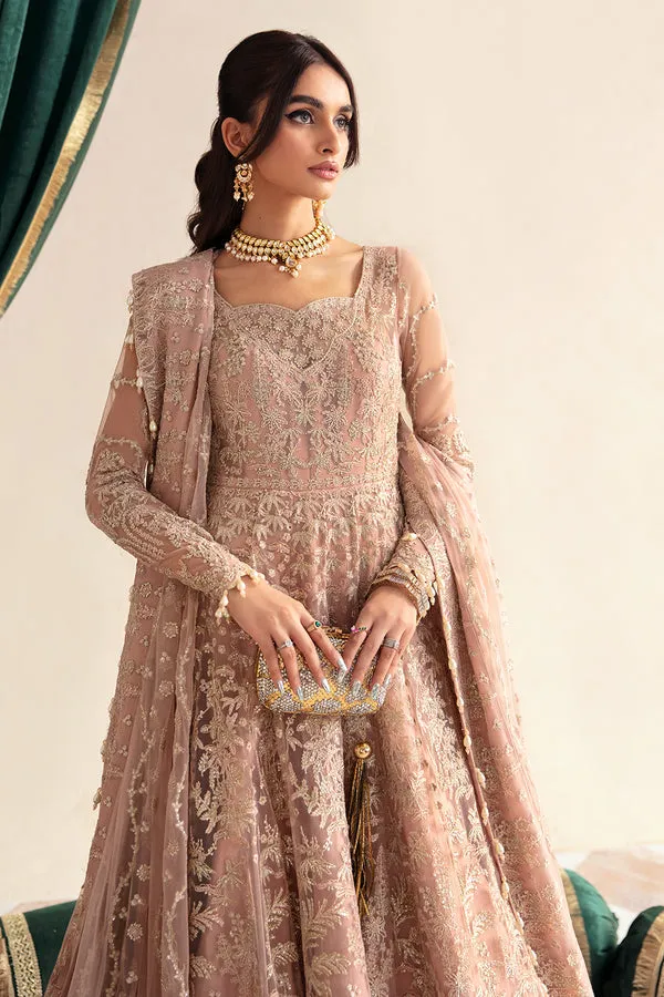 Luxury Embroidered Baby Pink Pakistani Wedding Dress Pishwas Frock