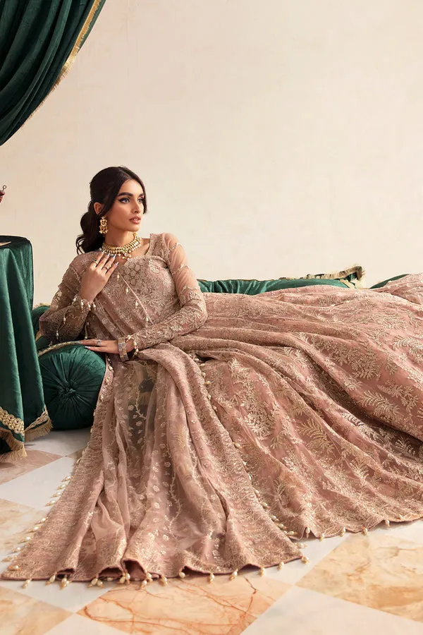 Luxury Embroidered Baby Pink Pakistani Wedding Dress Pishwas Frock