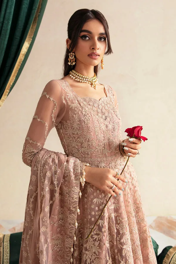 Luxury Embroidered Baby Pink Pakistani Wedding Dress Pishwas Frock