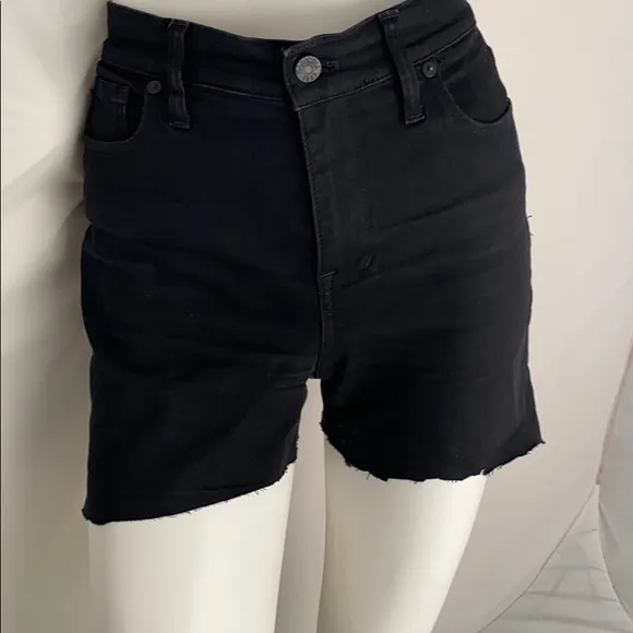Madewell high waist custom cut-off black shorts 30