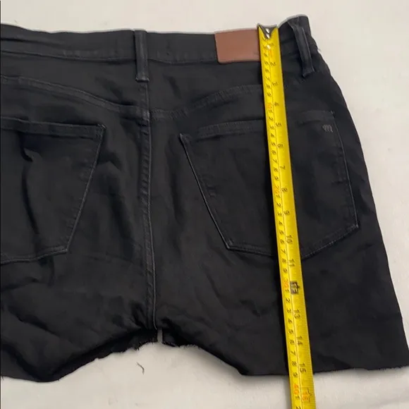 Madewell high waist custom cut-off black shorts 30