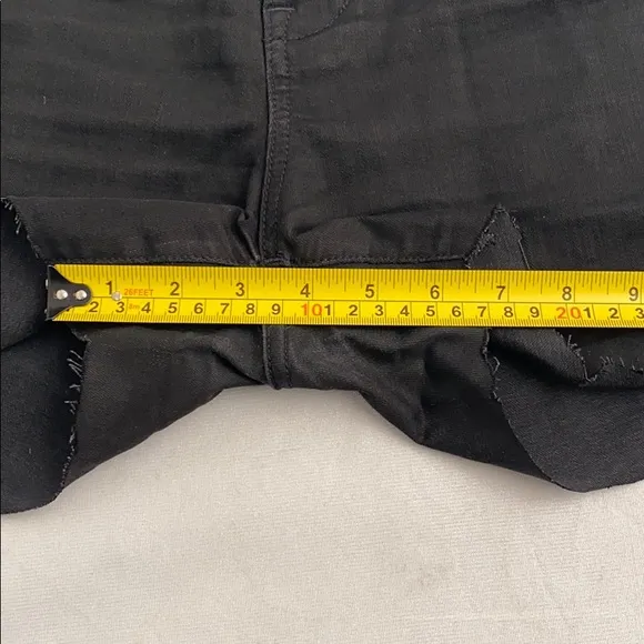 Madewell high waist custom cut-off black shorts 30
