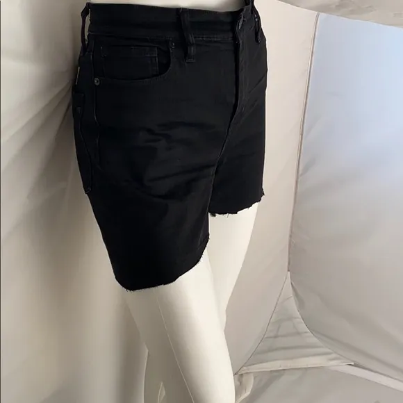 Madewell high waist custom cut-off black shorts 30