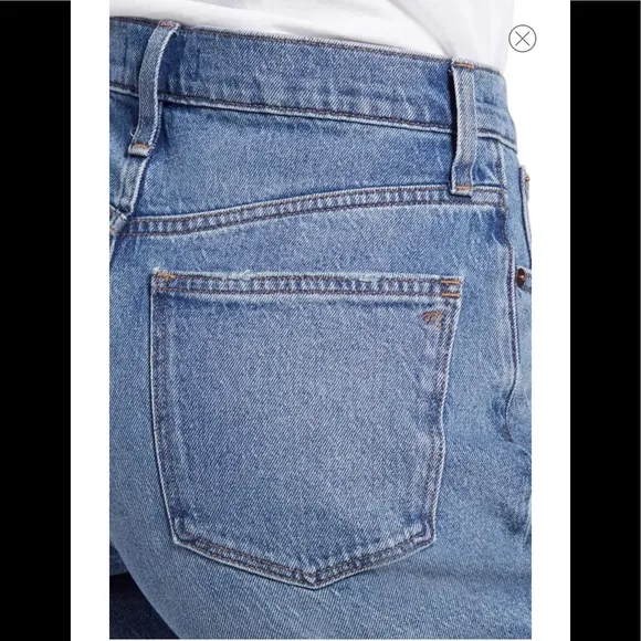 MADEWELL High Waist Mid Length Denim Shorts NWT