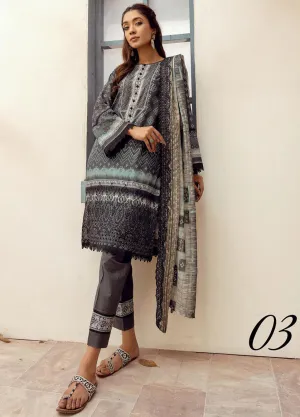 Mahee's by Riaz Arts Embroidered Lawn 3Pcs