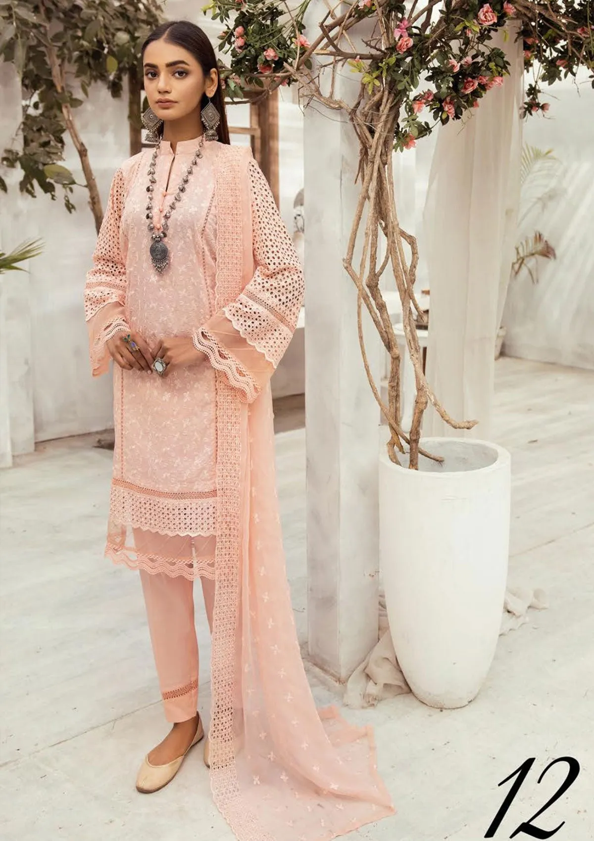 Mahees Exclusive Embroidered Lawn 3Pcs