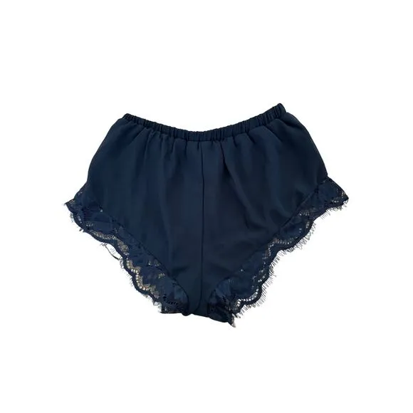 Majorelle -  Lace Trim Sleep Shorts in Black