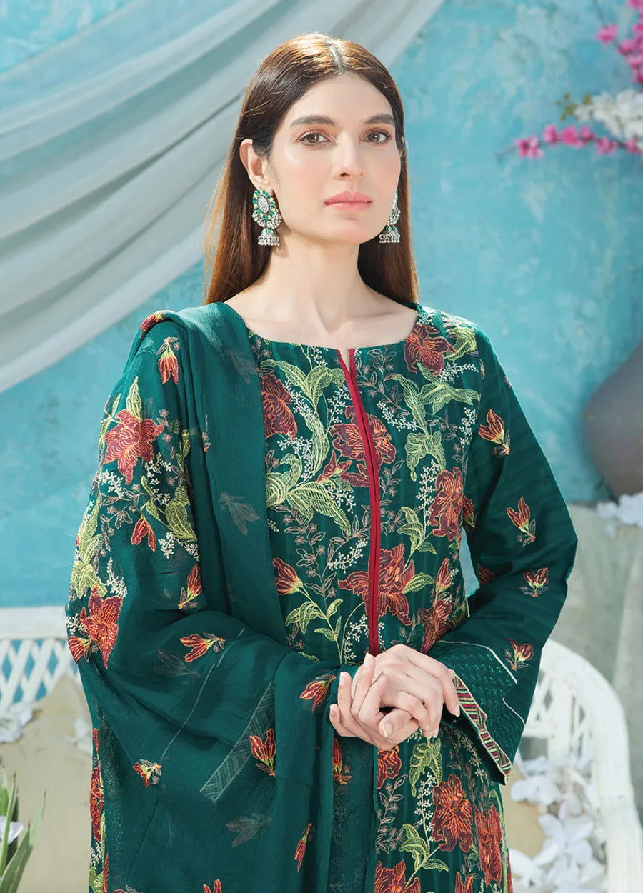 Manizay Khanam Embroidered Fancy Lawn 3Pcs