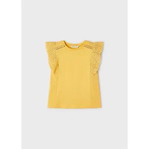 Mayoral Honey Crochet Sleeve Top