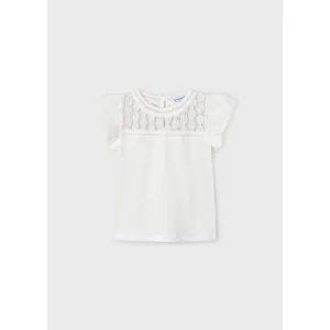 Mayoral Natural Crochet Style Top