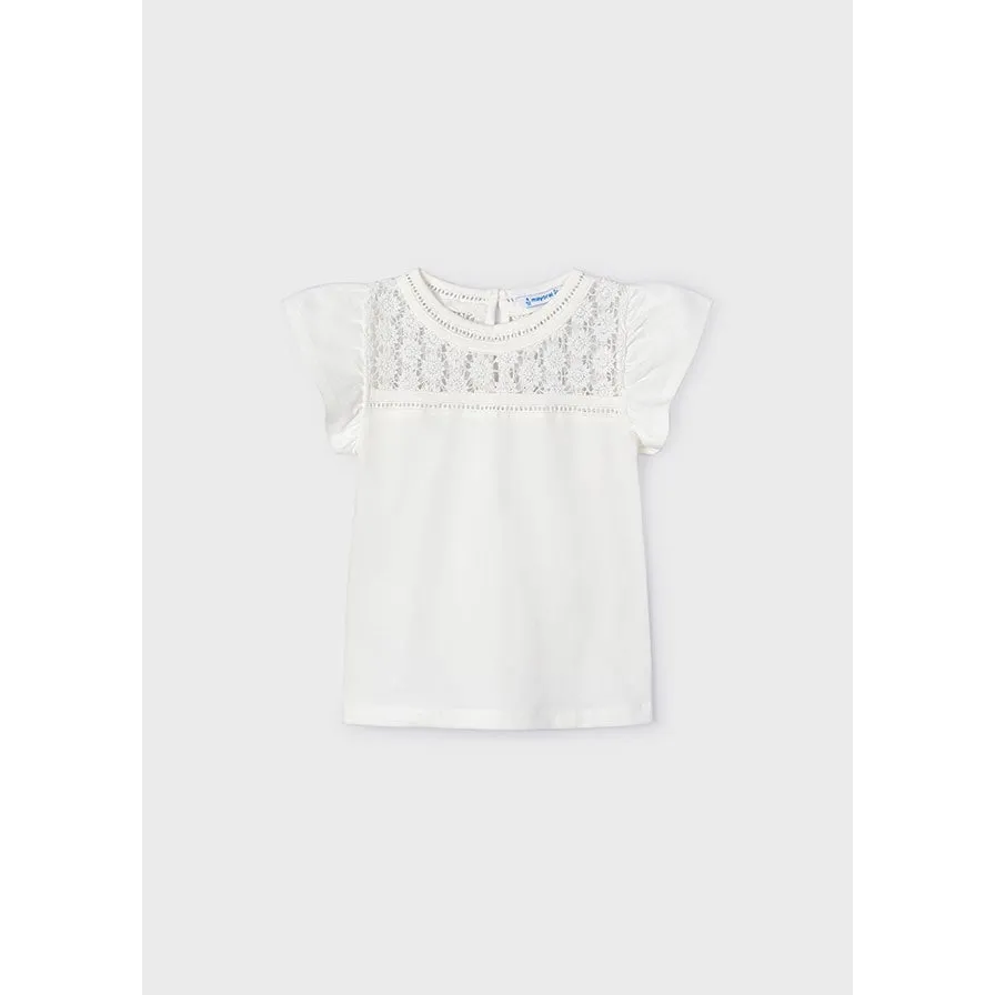 Mayoral Natural Crochet Style Top