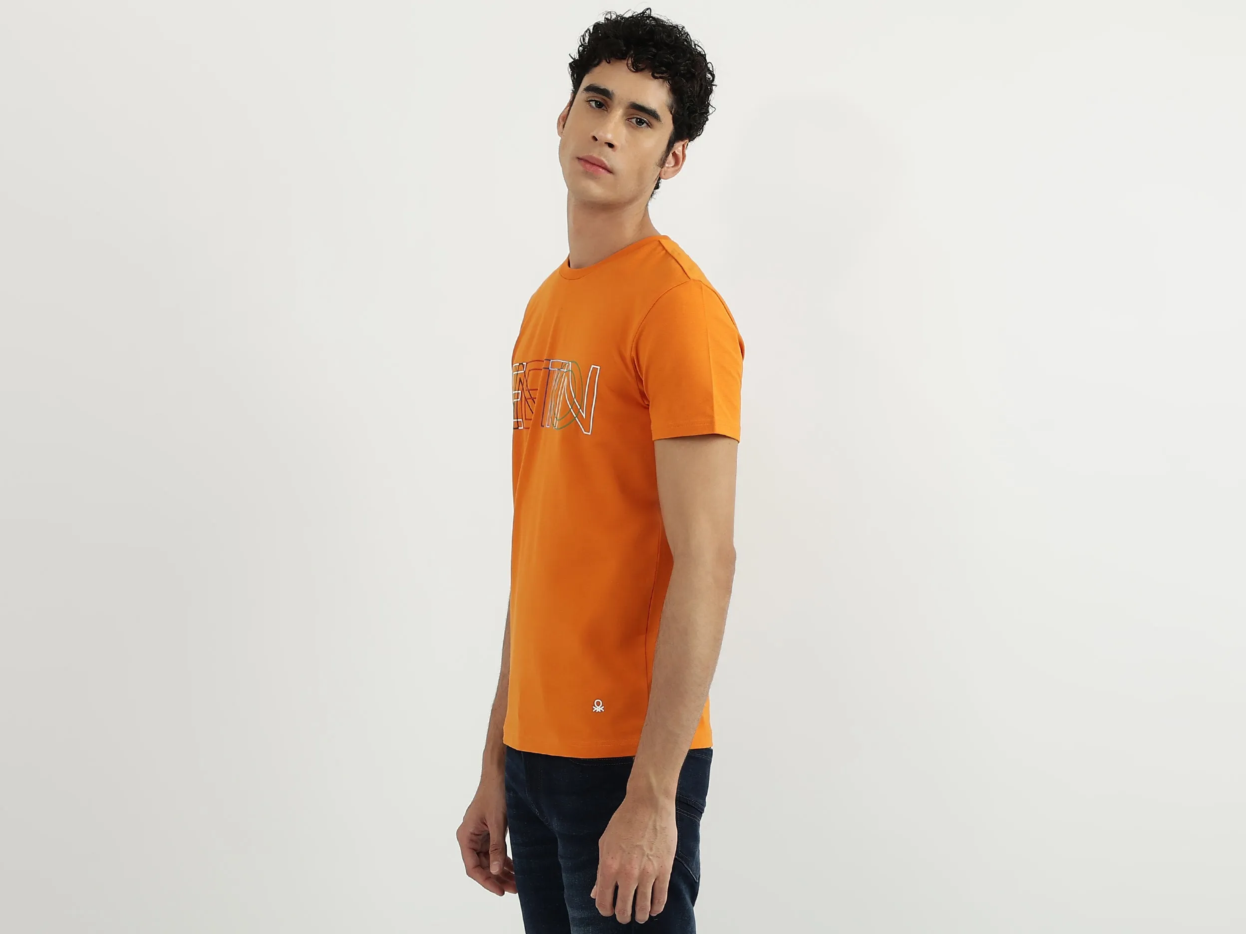 Men Printed Round Neck T-Shirt