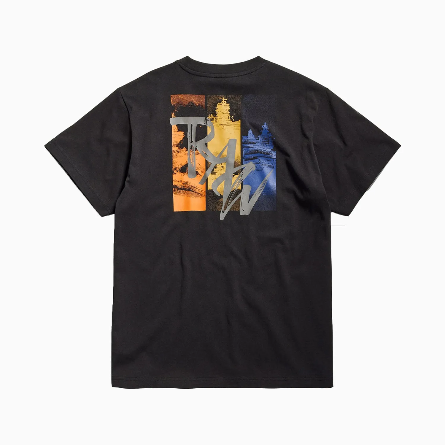 Men's Flight Deck Back Graphic Loose T-Shirt
