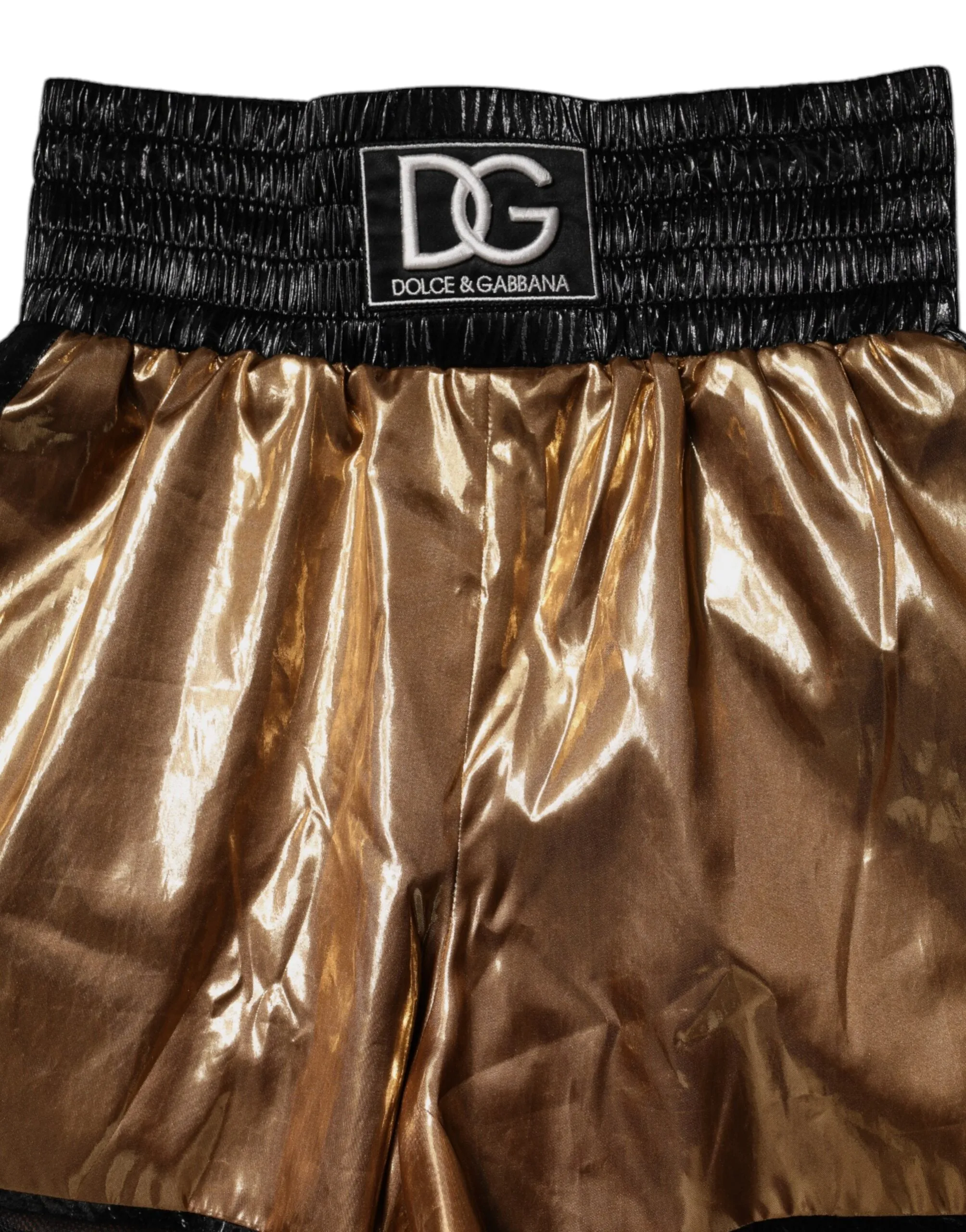 Metallic Gold High Waist Women Hotpants Short