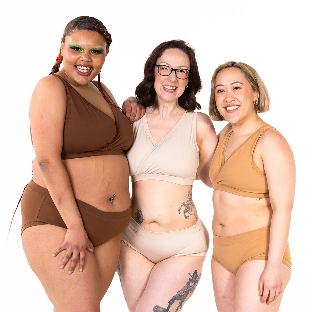 Mid Rise Briefs - Nude Three