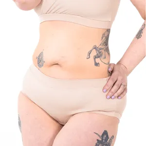 Mid Rise Briefs - Nude Three