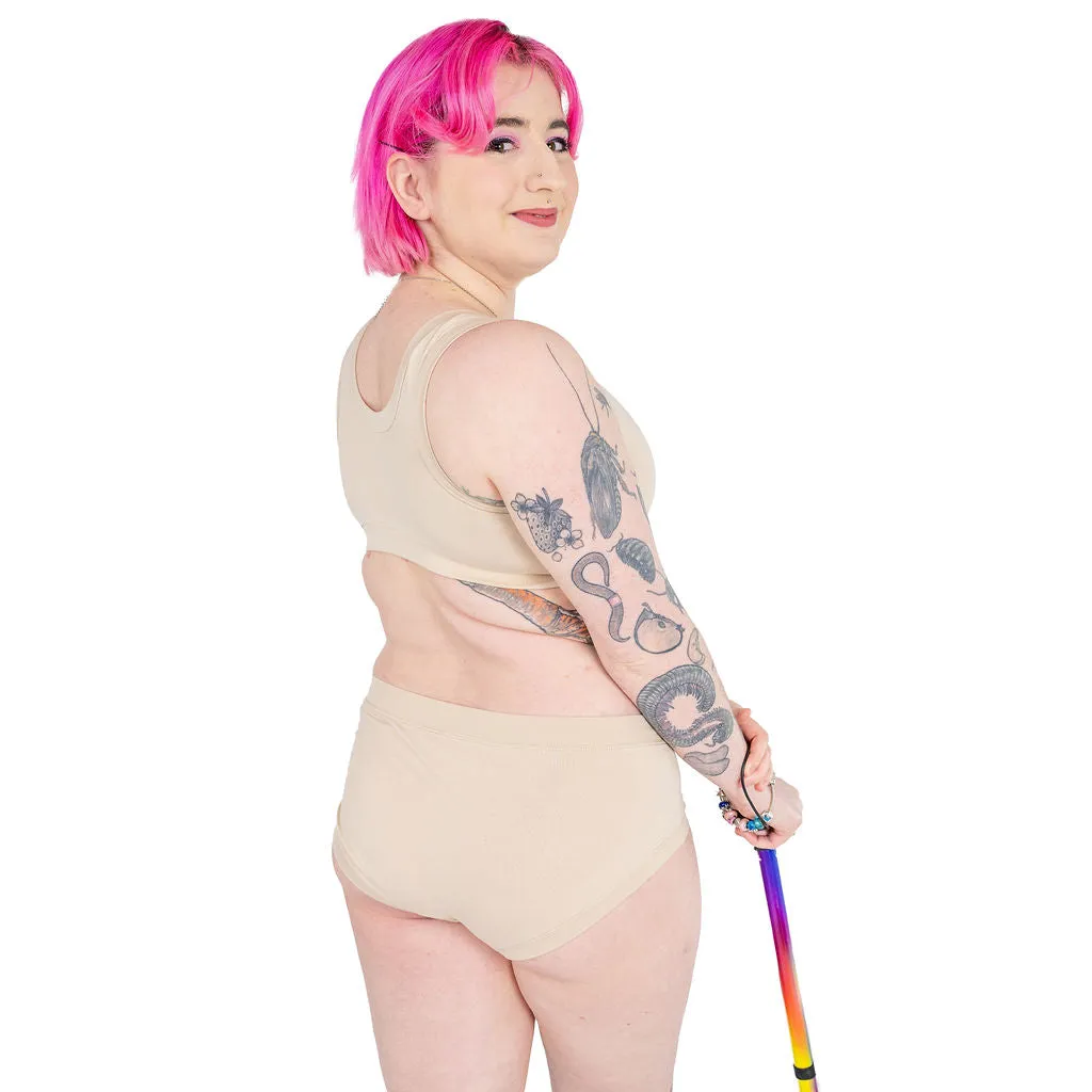 Mid Rise Briefs - Nude Three