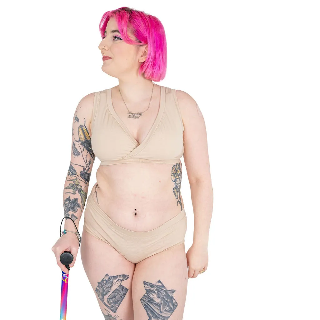 Mid Rise Briefs - Nude Three
