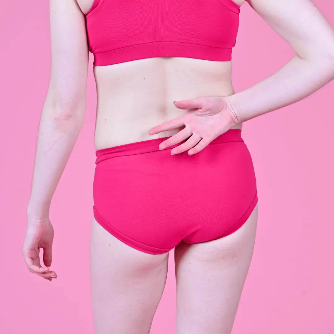 Mid Rise Briefs - Raspberry