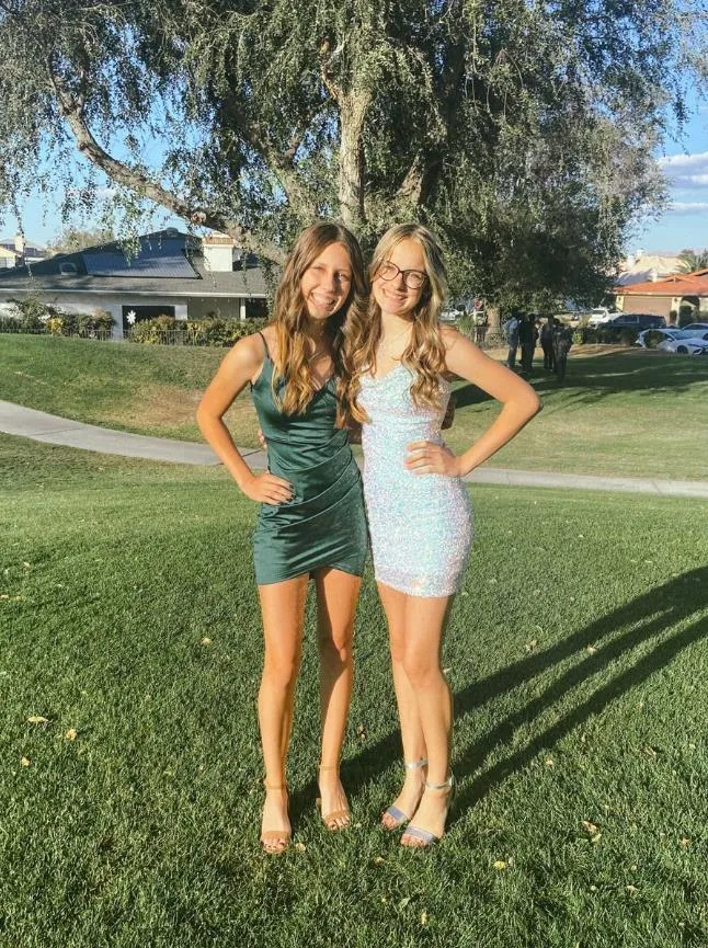 Mismatched Charming Spaghetti Straps Backless Embroidered Short Homecoming Dresses, HDS0078