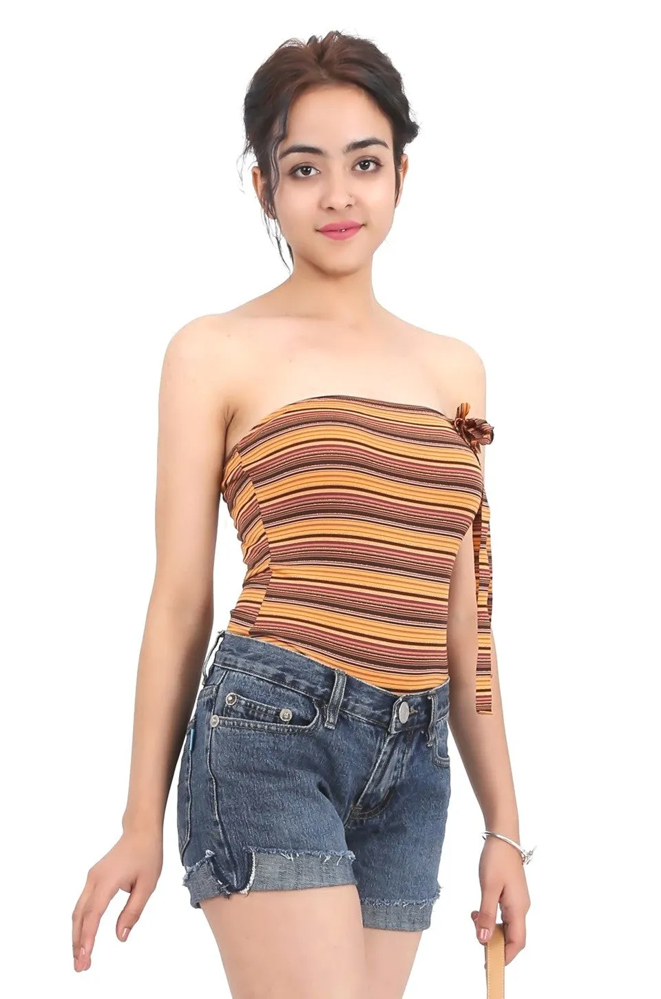 MISS PINKI Lydia blue denim shorts