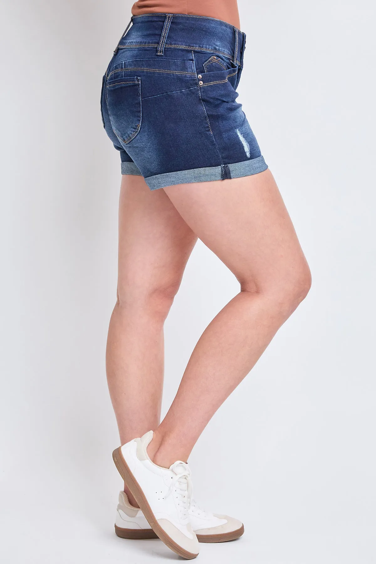 Missy Wannabettabutt 3 Button Cuffed Shorts Made With Recycled Fibers 12 Pack