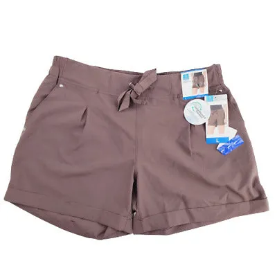 Mondetta Women's Woven Utility Stretch Cuffed Shorts MUSHROOM