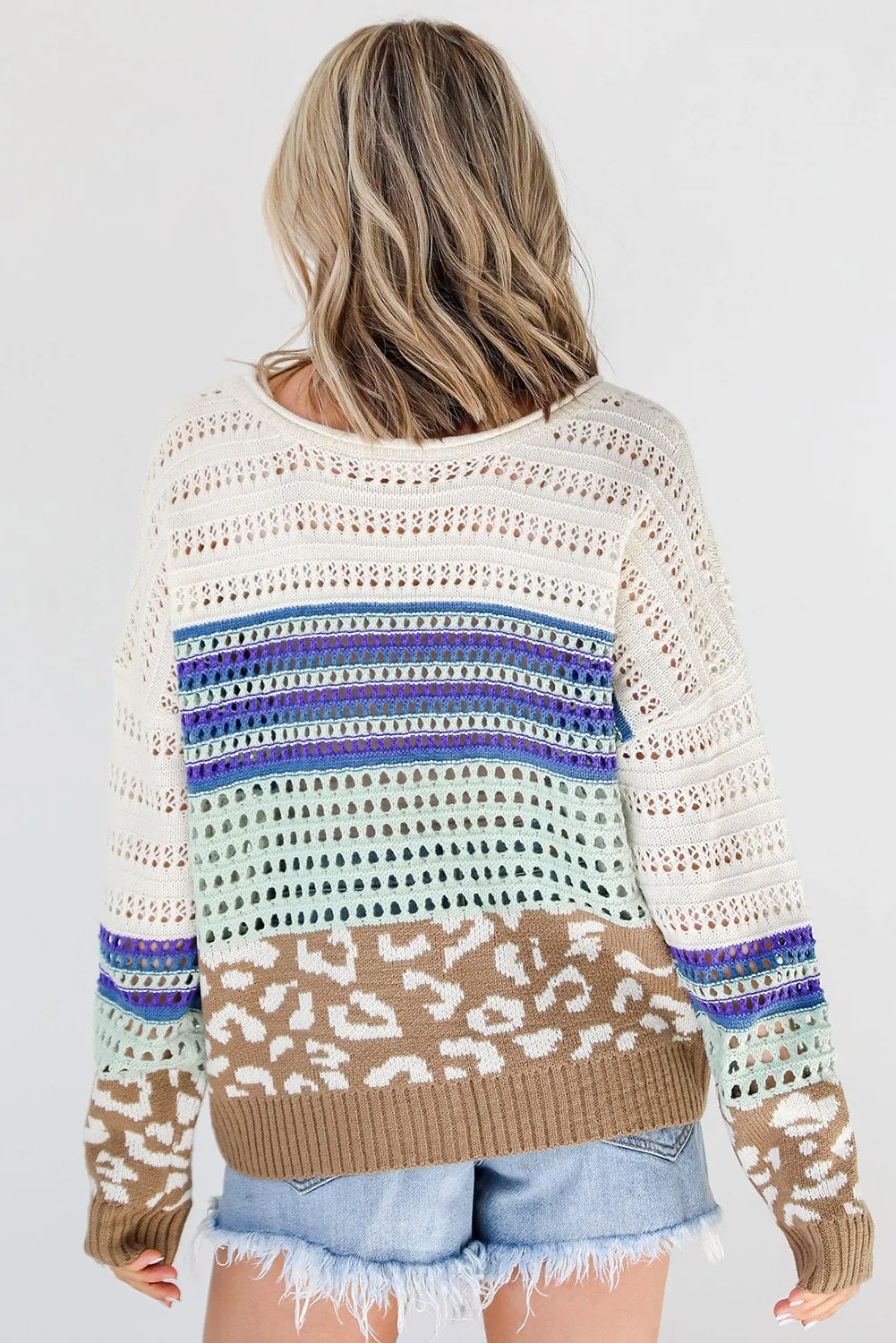 Multicolor Days By The Bay Crochet Knit Top