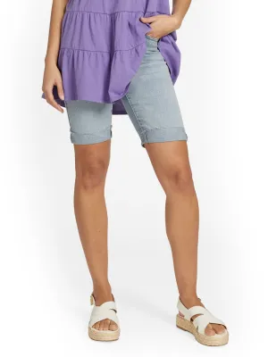 Mya Curvy High-Waisted Sculpting No Gap 9-Inch Short - Kate Wash