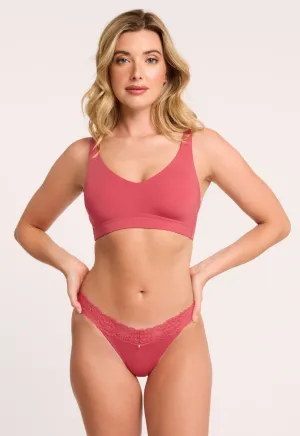 Mysa Cup-Sized Bralette - Spiced Coral
