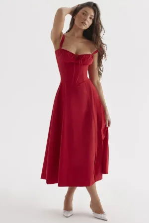 Naemi® | Spaghetti Strap Sleeveless Split Long Dress