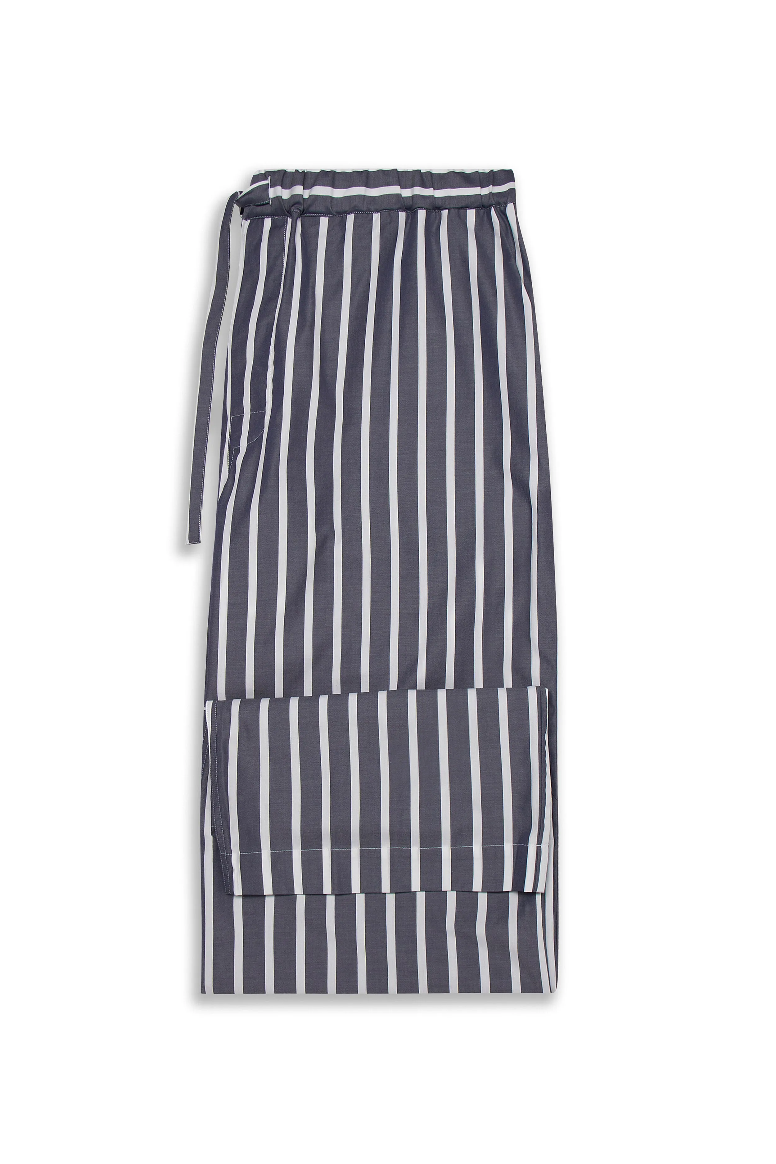 Navy & White Wide Stripe Lounge Trousers