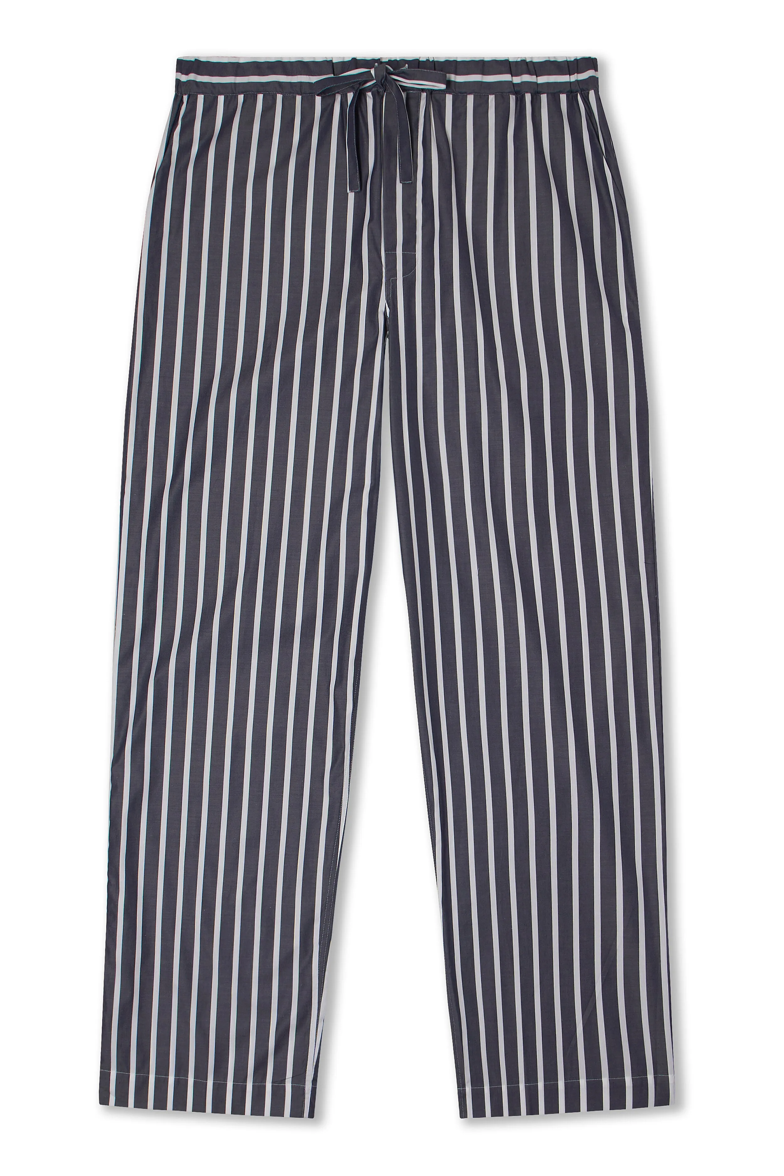 Navy & White Wide Stripe Lounge Trousers