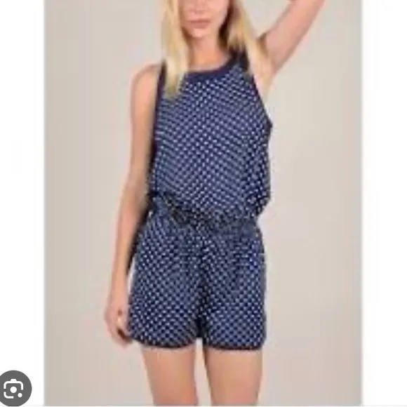 Navy Blue Romper