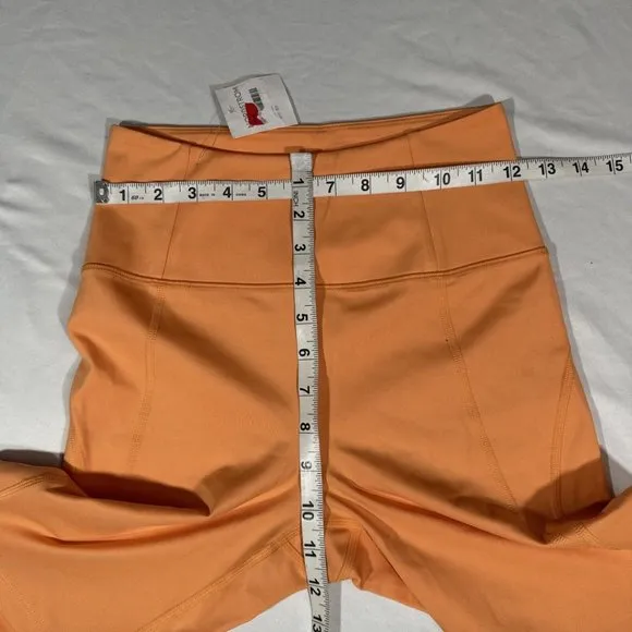 NEW $48 Girlfriend Collective [ Small ] High Waist Bike Shorts Orange‎ #6033