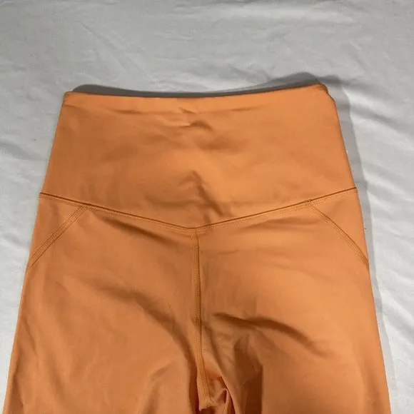 NEW $48 Girlfriend Collective [ Small ] High Waist Bike Shorts Orange‎ #6033