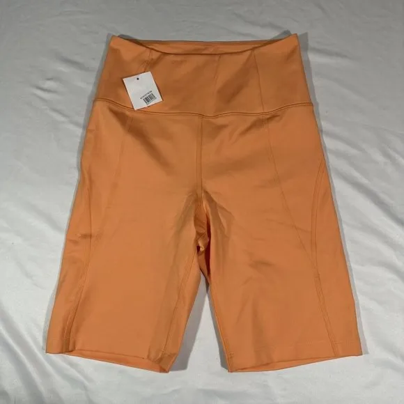 NEW $48 Girlfriend Collective [ Small ] High Waist Bike Shorts Orange‎ #6033