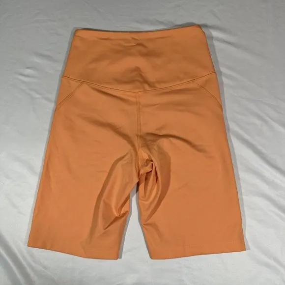 NEW $48 Girlfriend Collective [ Small ] High Waist Bike Shorts Orange‎ #6033